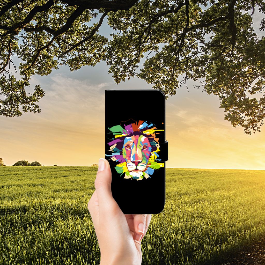 Motorola Moto E22 | E22i Leuk Hoesje Lion Color