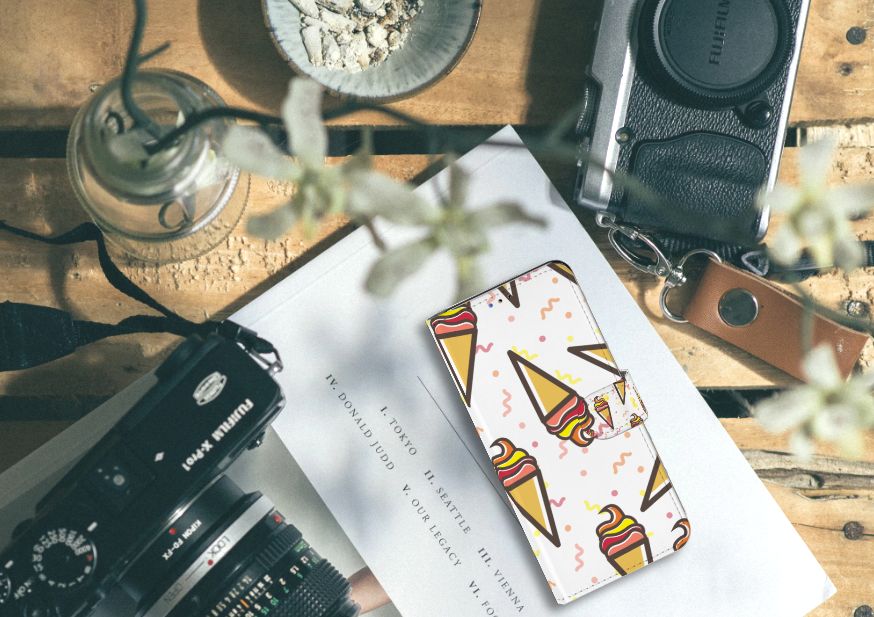Samsung Galaxy A20s Book Cover Icecream