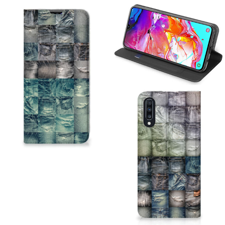 Hippe Standcase Samsung Galaxy A70 Spijkerbroeken