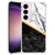 Samsung Galaxy S24 Plus Anti-Shock Hoesje Marmer Wit Zwart - Origineel Cadeau Man