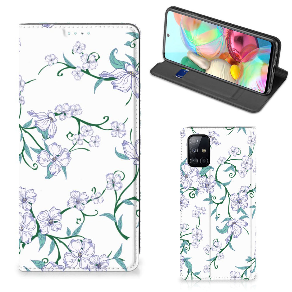 Samsung Galaxy A71 Uniek Smart Cover Blossom White