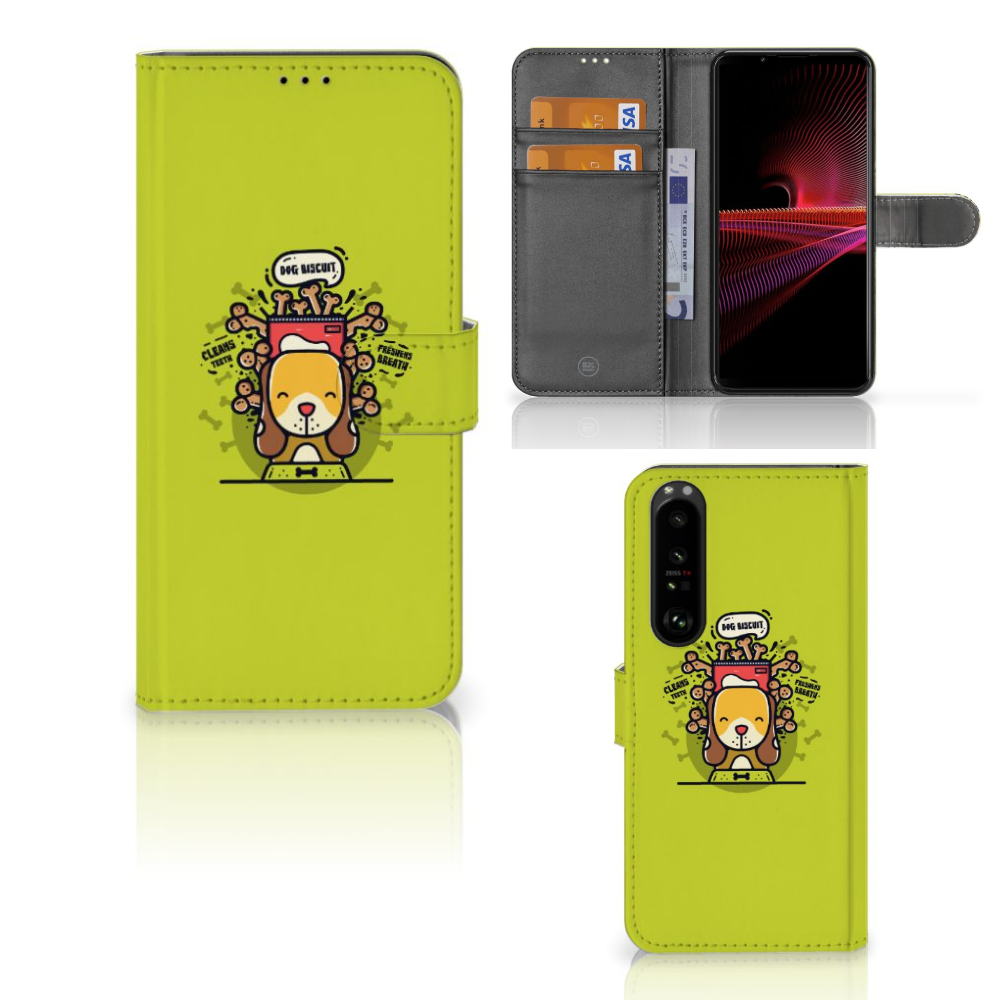 Sony Xperia 1 III Leuk Hoesje Doggy Biscuit