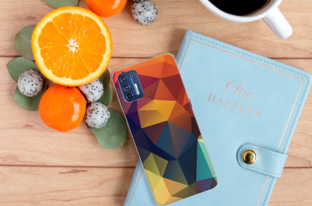 Motorola Moto G9 Plus TPU Hoesje Polygon Color B2C Telecom