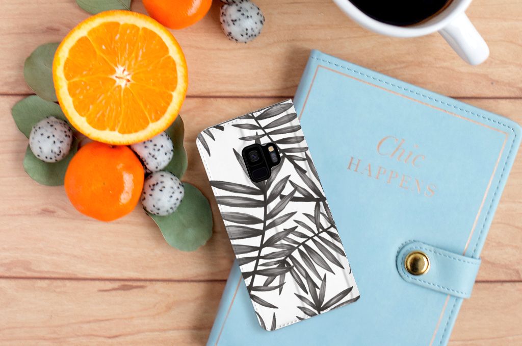 Samsung Galaxy S9 Smart Cover Leaves Grey