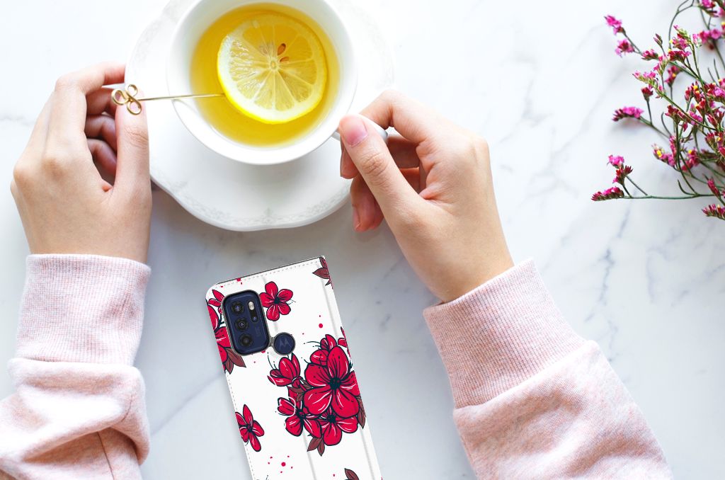 Motorola Moto G60s Smart Cover Blossom Red - B2C Telecom