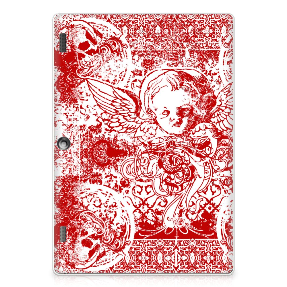 Tablet BackCover Lenovo Tab 10 | Tab 2 A10-30 Angel Skull Rood