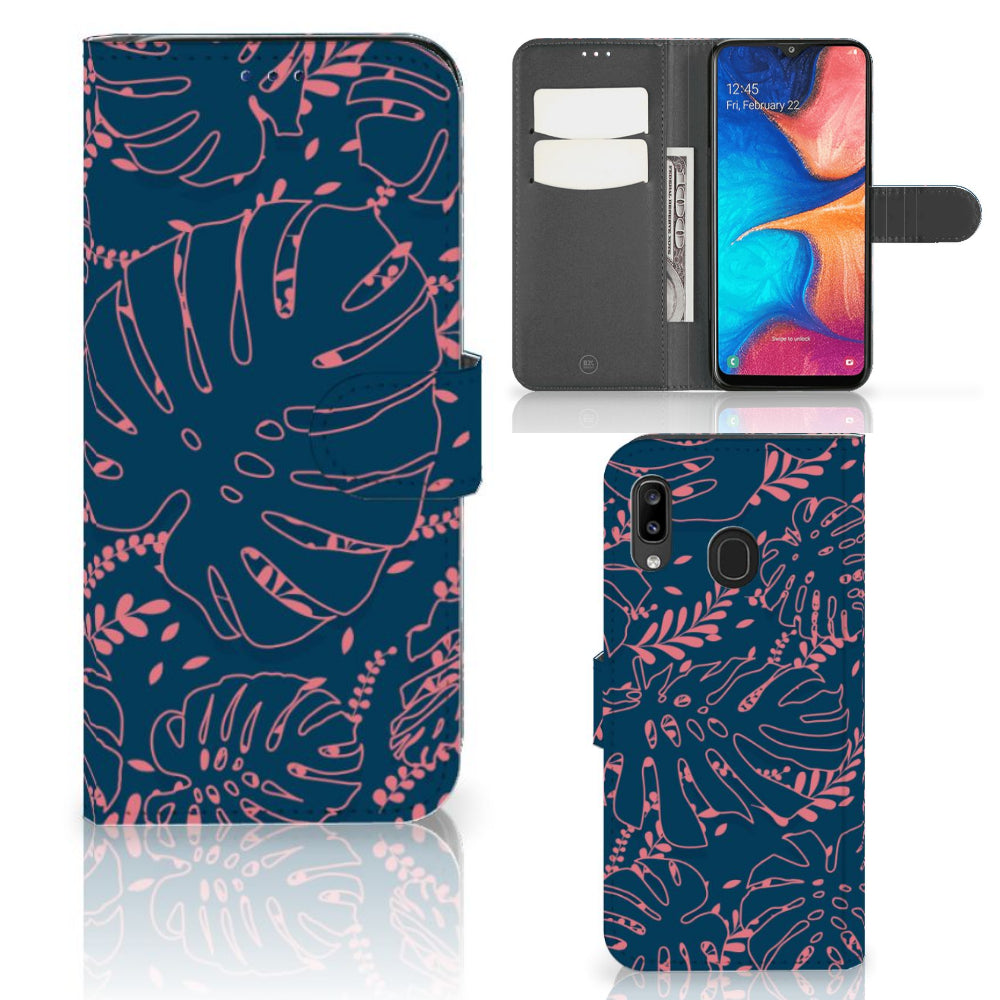 Samsung Galaxy A30 Hoesje Palm Leaves