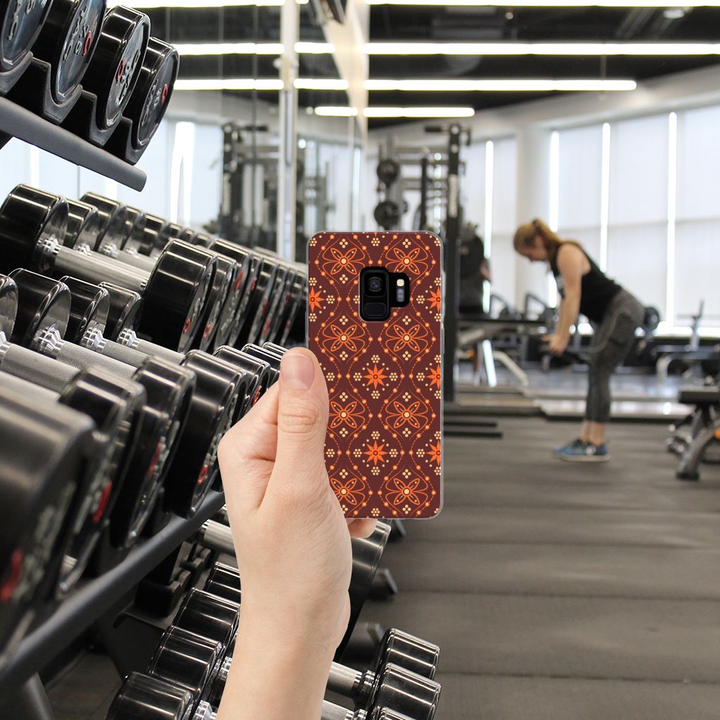 Samsung Galaxy S9 TPU bumper Batik Brown