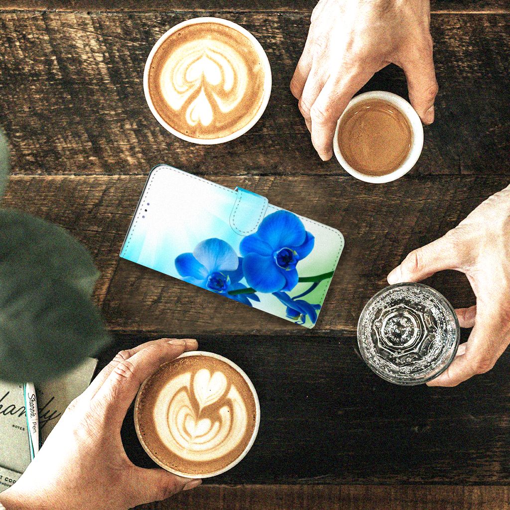 Xiaomi 12 Pro Hoesje Orchidee Blauw - Cadeau voor je Moeder