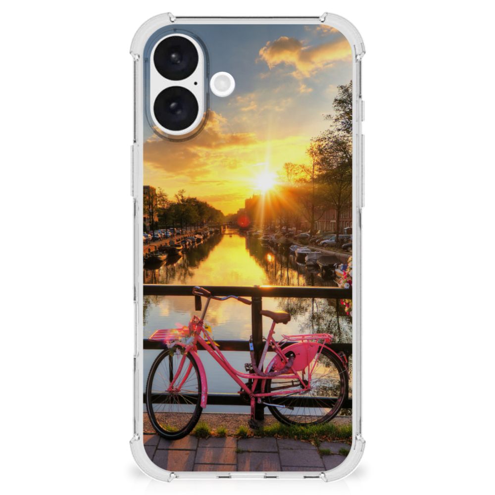 iPhone 16 Plus Telefoonhoesje met valbescherming Amsterdamse Grachten