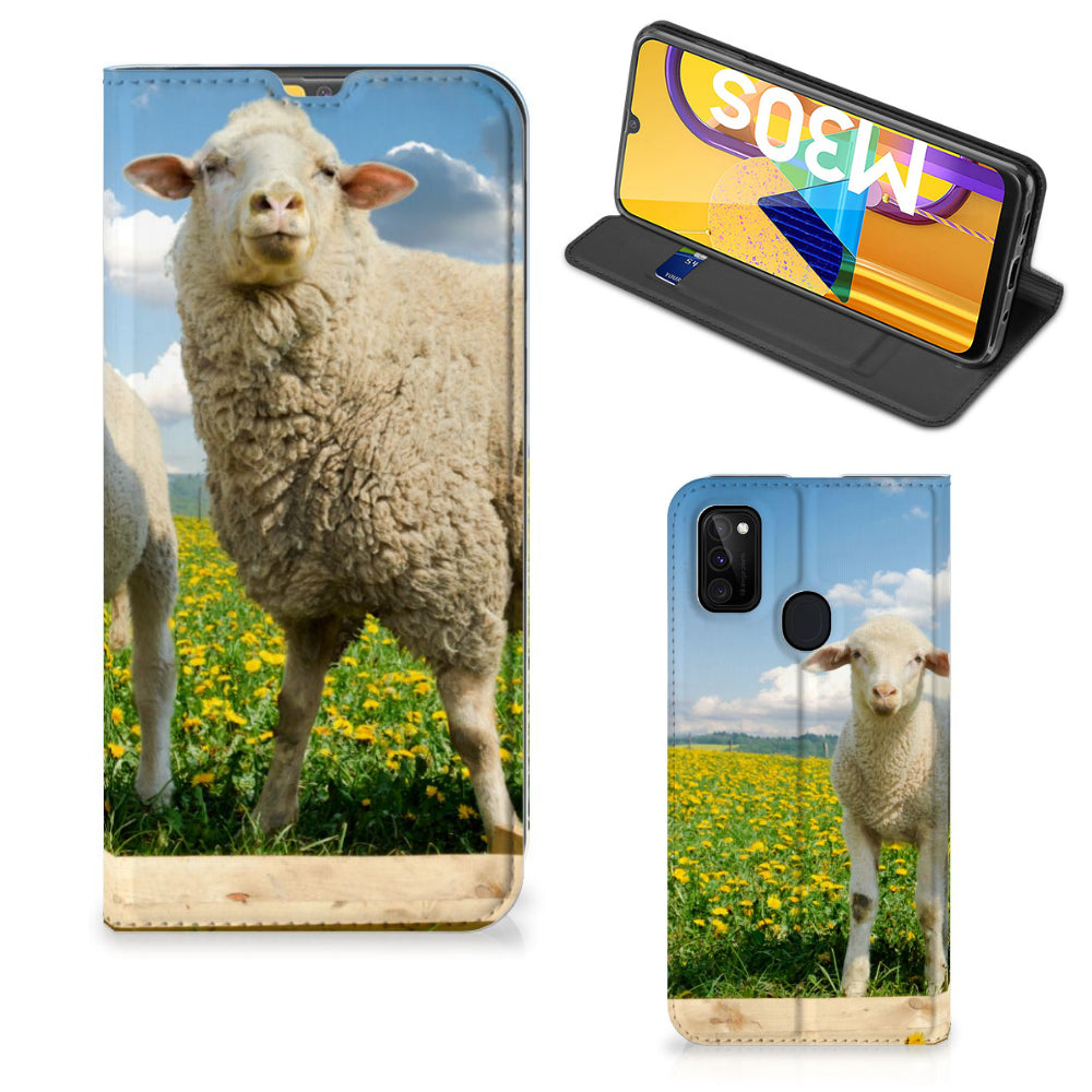 Samsung Galaxy M30s | M21 Hoesje maken Schaap en Lammetje