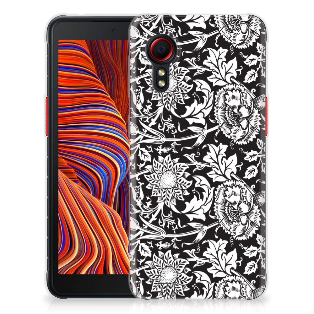 Samsung Galaxy Xcover 5 TPU Case Black Flowers B2C Telecom