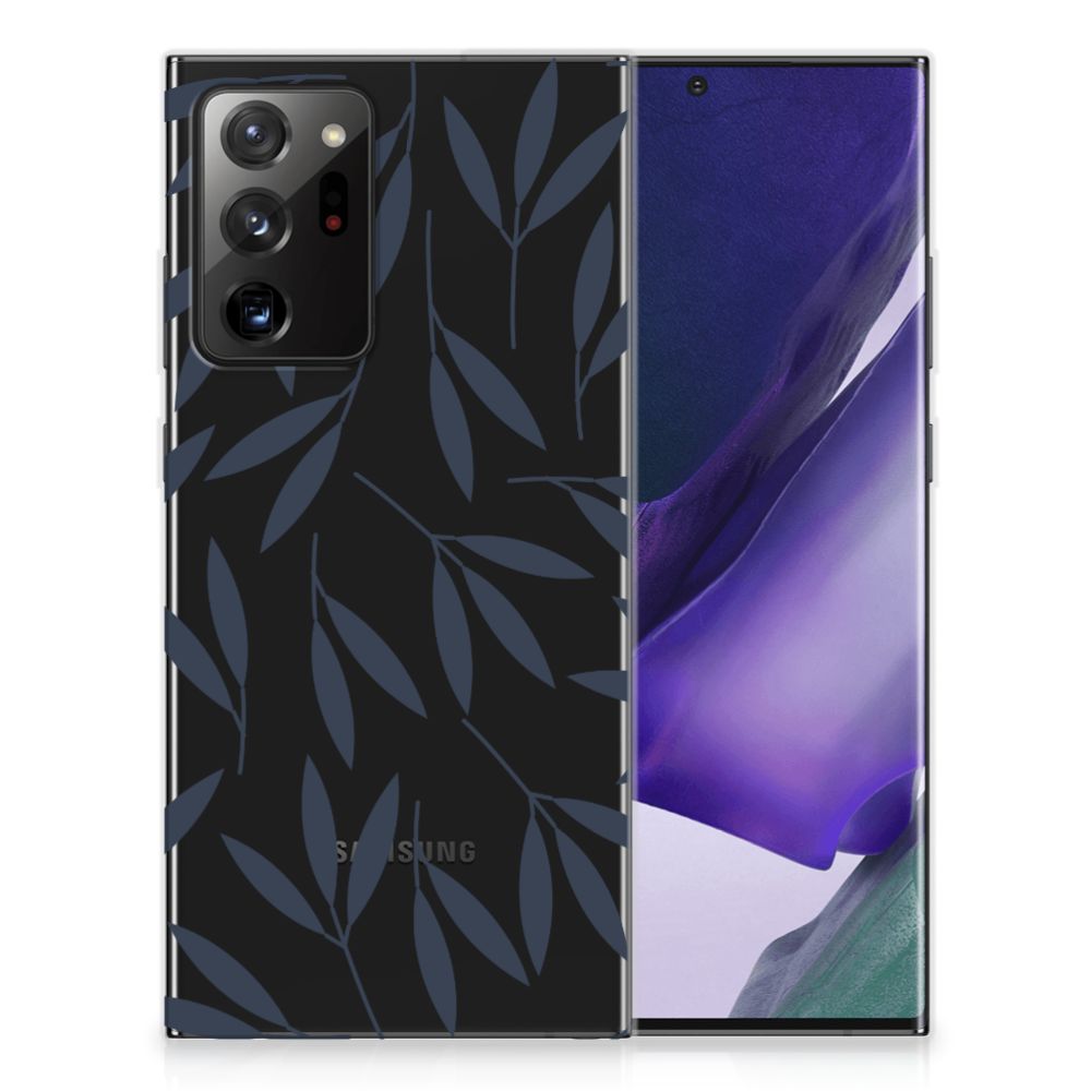 Samsung Galaxy Note20 Ultra TPU Case Leaves Blue B2C Telecom