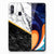 Samsung Galaxy A60 TPU Siliconen Hoesje Marmer Wit Zwart - Origineel Cadeau Man