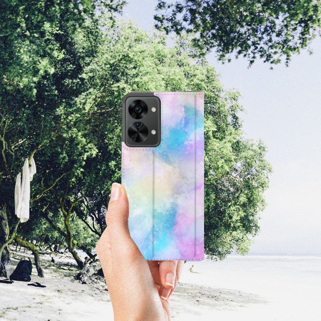 Bookcase OnePlus Nord 2T Watercolor Light - B2C Telecom