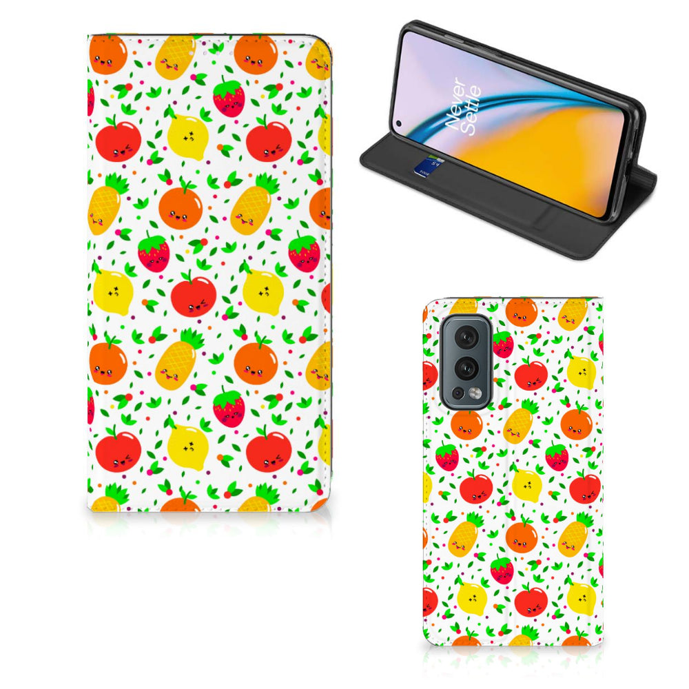 OnePlus Nord 2 5G Flip Style Cover Fruits