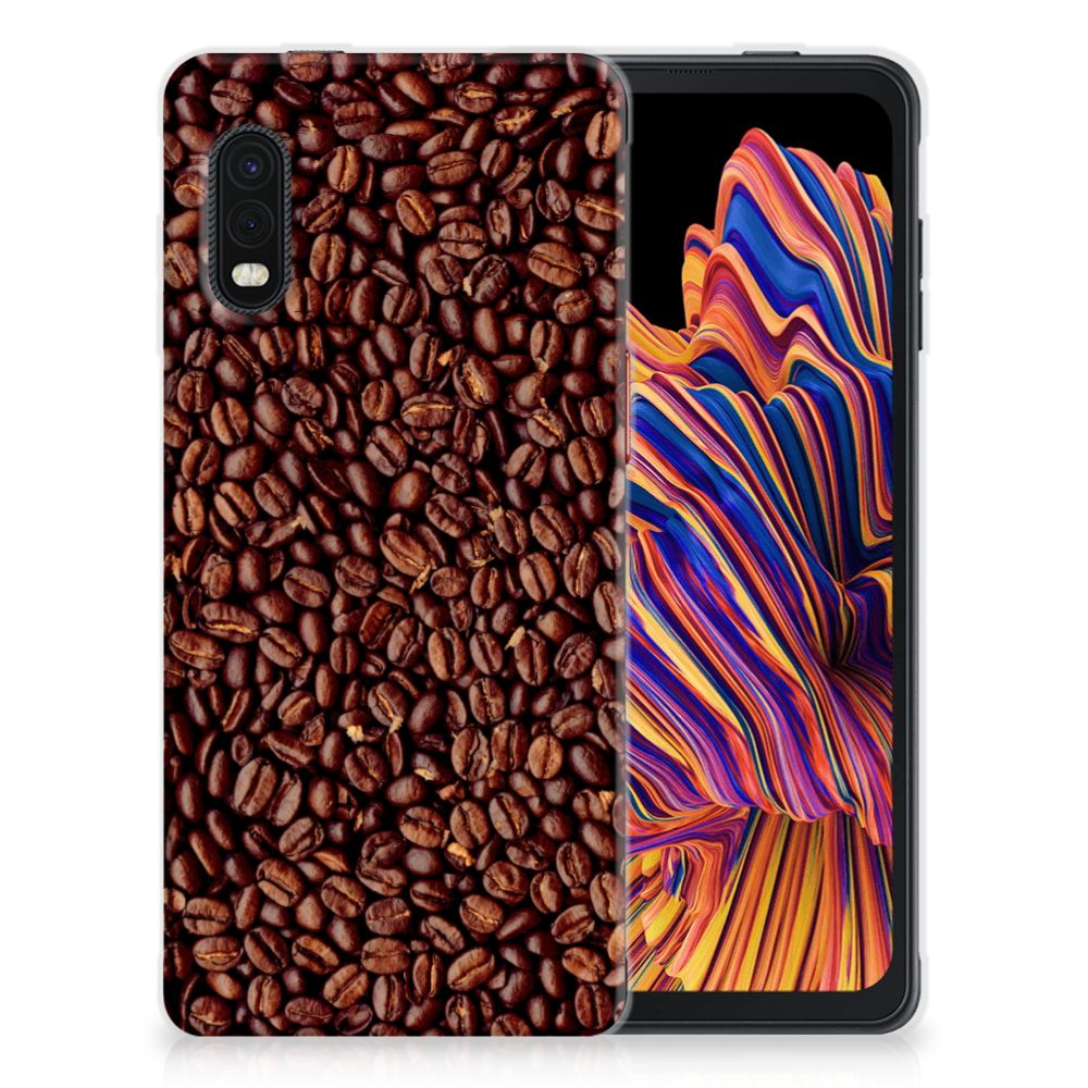 Samsung Xcover Pro Siliconen Case Koffiebonen