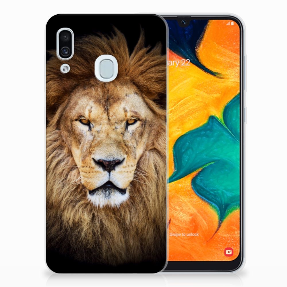 Samsung Galaxy A30 TPU Hoesje Leeuw