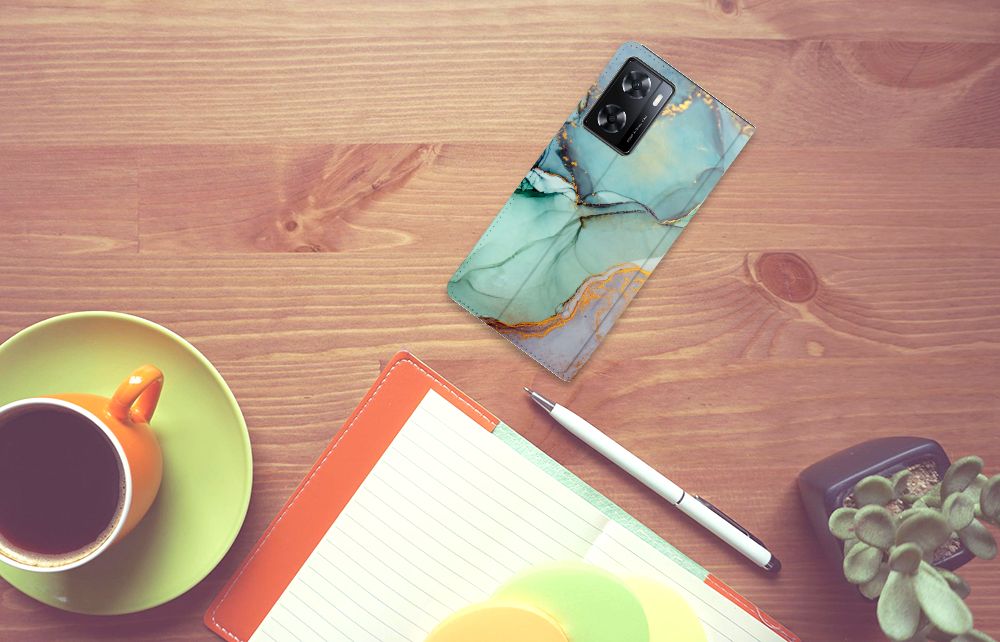 Bookcase voor OPPO A57 | A57s | A77 4G Watercolor Mix - B2C Telecom