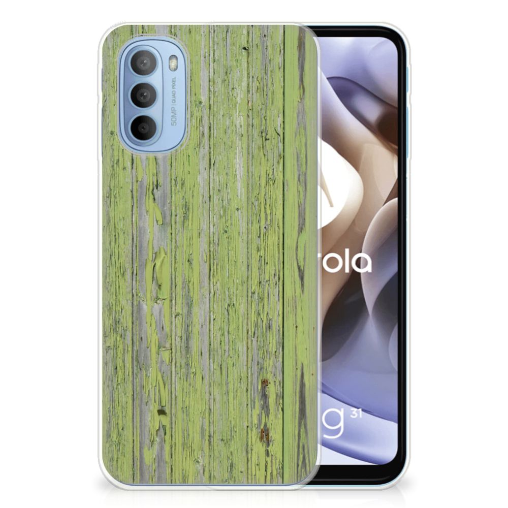 Motorola Moto G31 | G41 Bumper Hoesje Green Wood B2C Telecom