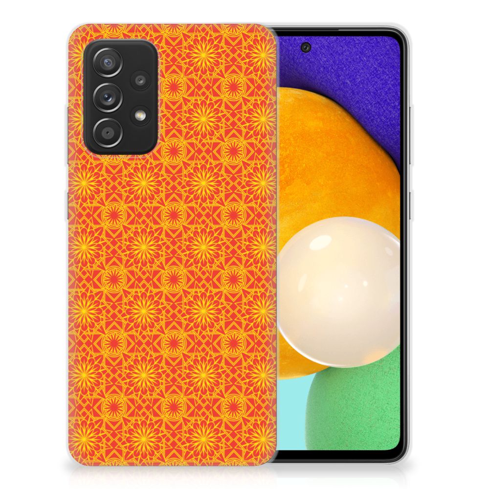 Samsung Galaxy A52 (5G/4G) TPU bumper Batik Oranje