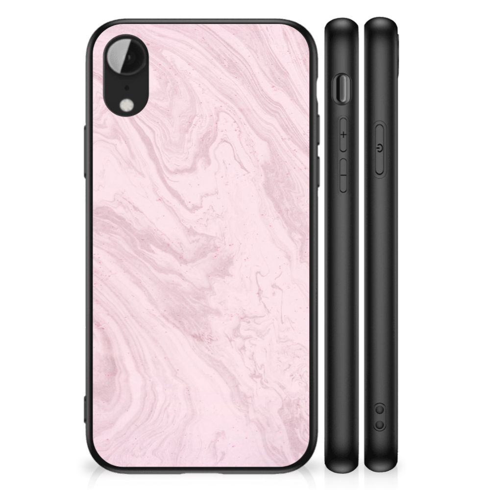 Apple iPhone XR Marmeren Print Telefoonhoesje Marble Pink - Origineel Cadeau Vriendin B2C Telecom