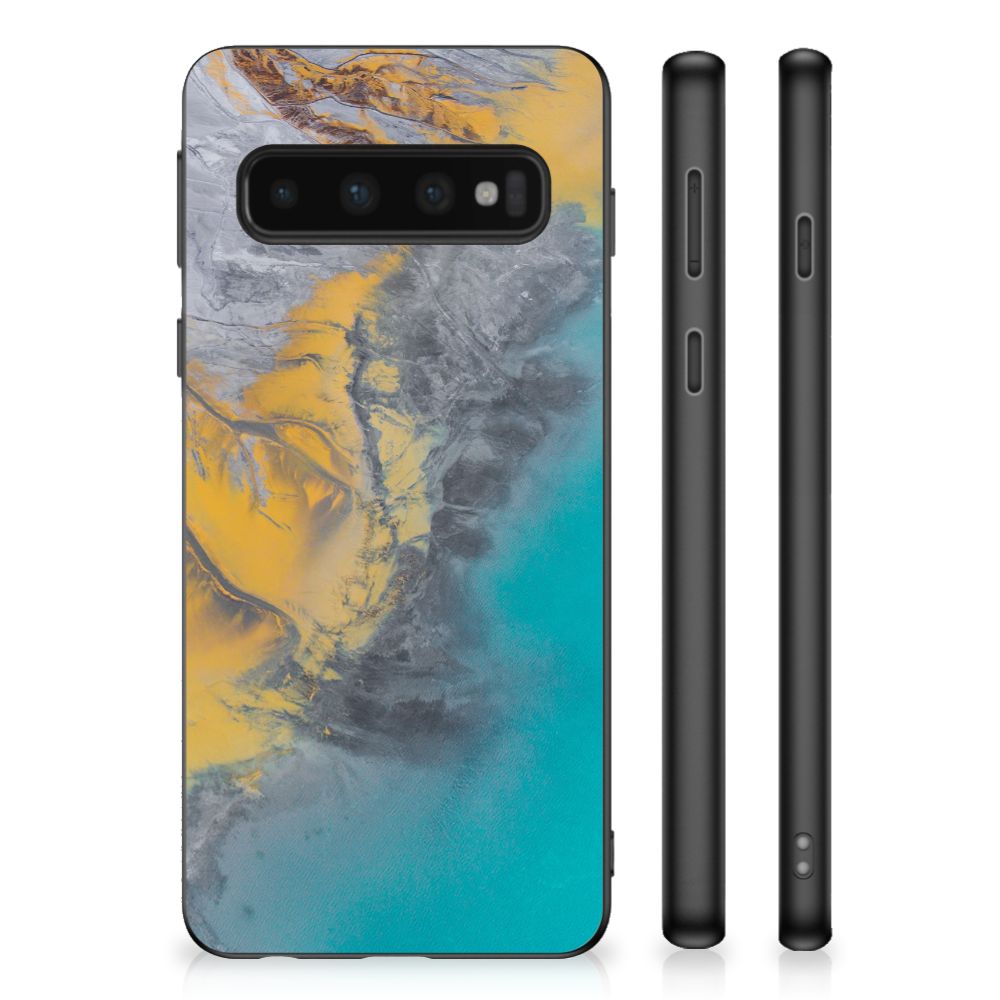 Samsung Galaxy S10 Gripcase Marble Blue Gold