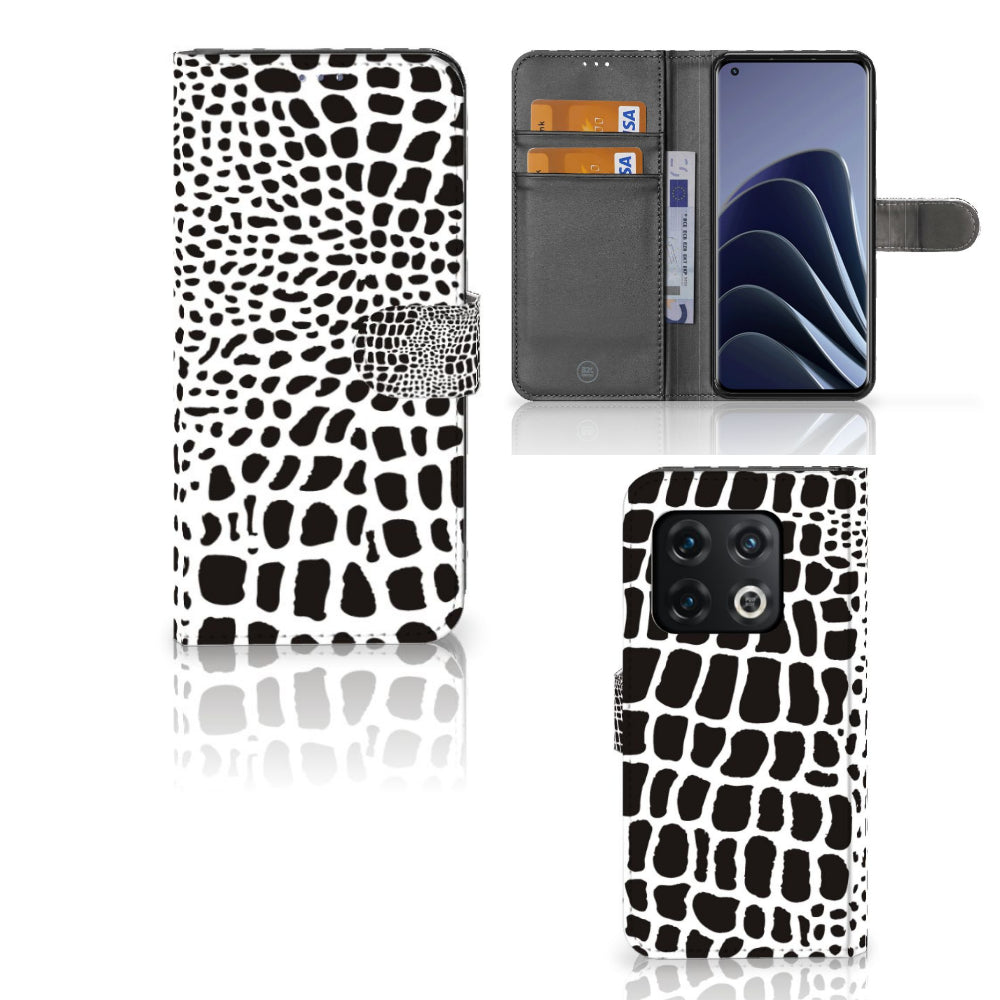 OnePlus 10 Pro Telefoonhoesje met Pasjes Slangenprint