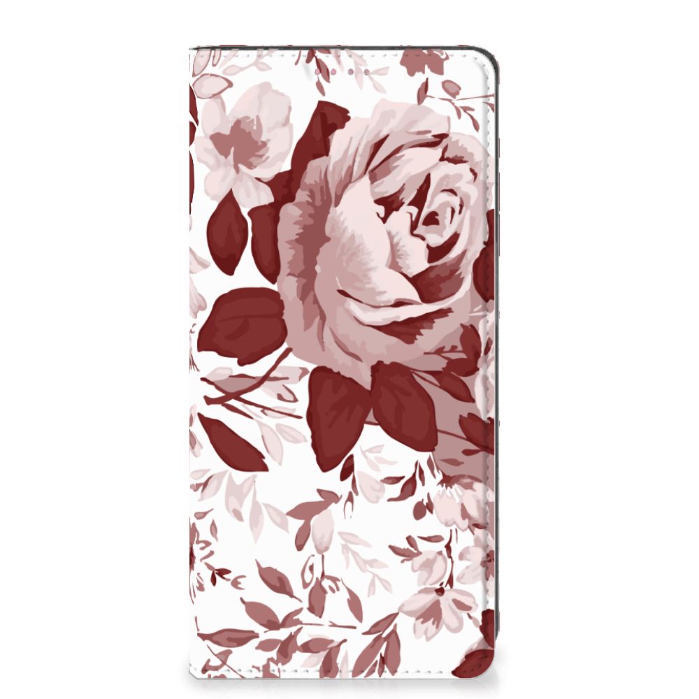 Bookcase OPPO A54 5G | A74 5G | A93 5G Watercolor Flowers - B2C Telecom