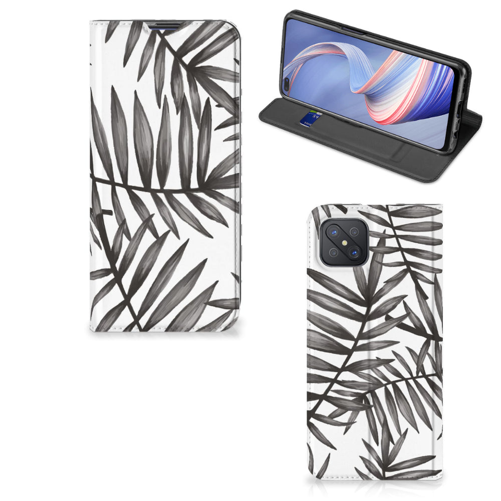 OPPO Reno4 Z 5G Smart Cover Leaves Grey