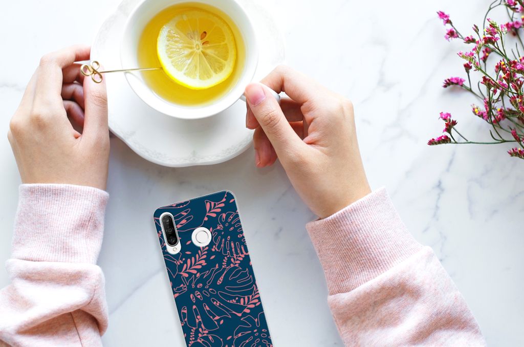 Huawei P30 Lite TPU Case Palm Leaves