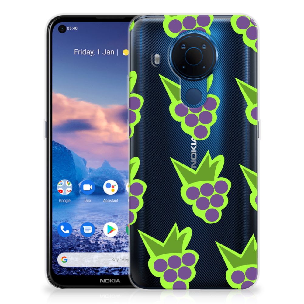 Nokia 5.4 Siliconen Case Druiven