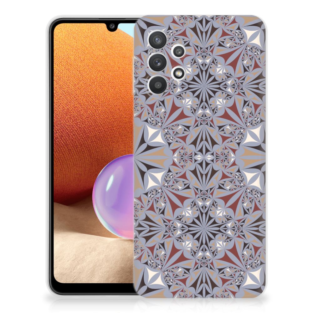 Samsung Galaxy A32 4G | A32 5G Enterprise Editie TPU Siliconen Hoesje Flower Tiles B2C Telecom