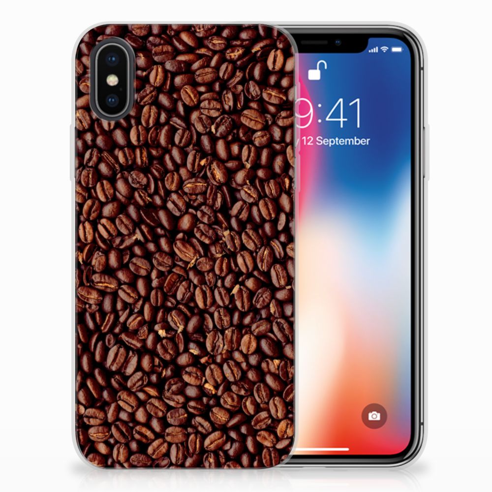 Apple iPhone X | Xs Siliconen Case Koffiebonen