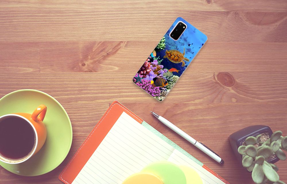 Samsung Galaxy S20 TPU Hoesje Vissen B2C Telecom