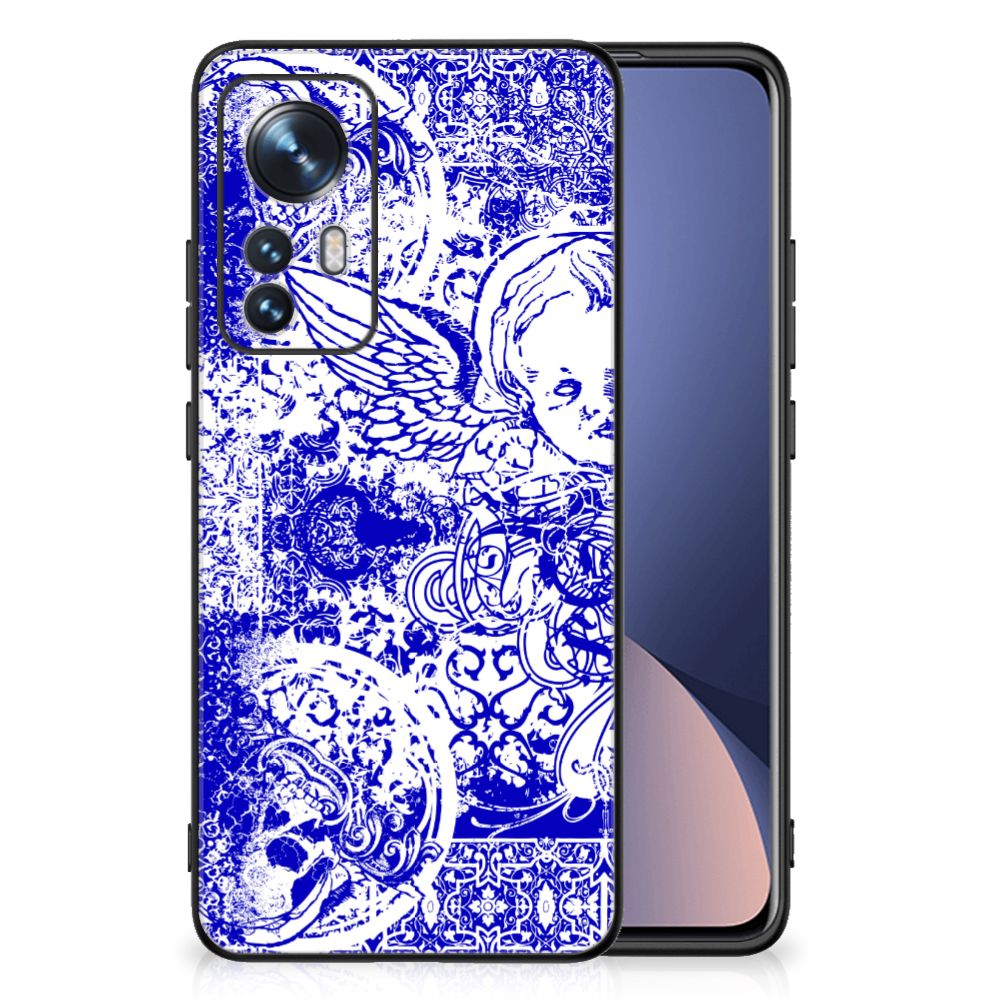 Telefoonhoesje Xiaomi 12 | 12X Angel Skull Blauw