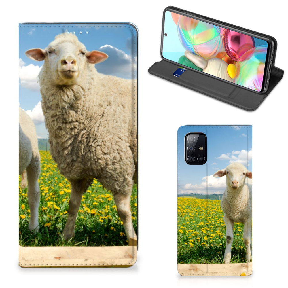 Samsung Galaxy A71 Hoesje maken Schaap en Lammetje - B2C Telecom