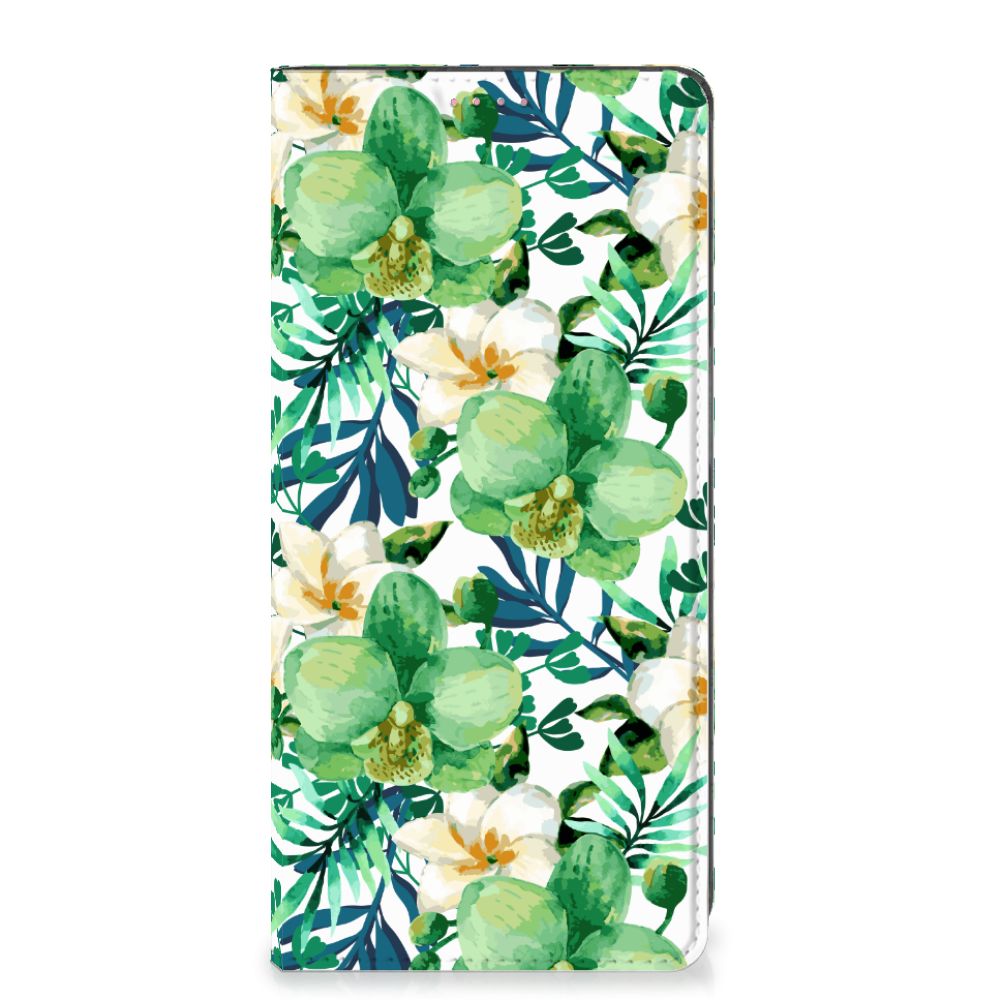 OPPO A54 5G | A74 5G | A93 5G Smart Cover Orchidee Groen - B2C Telecom