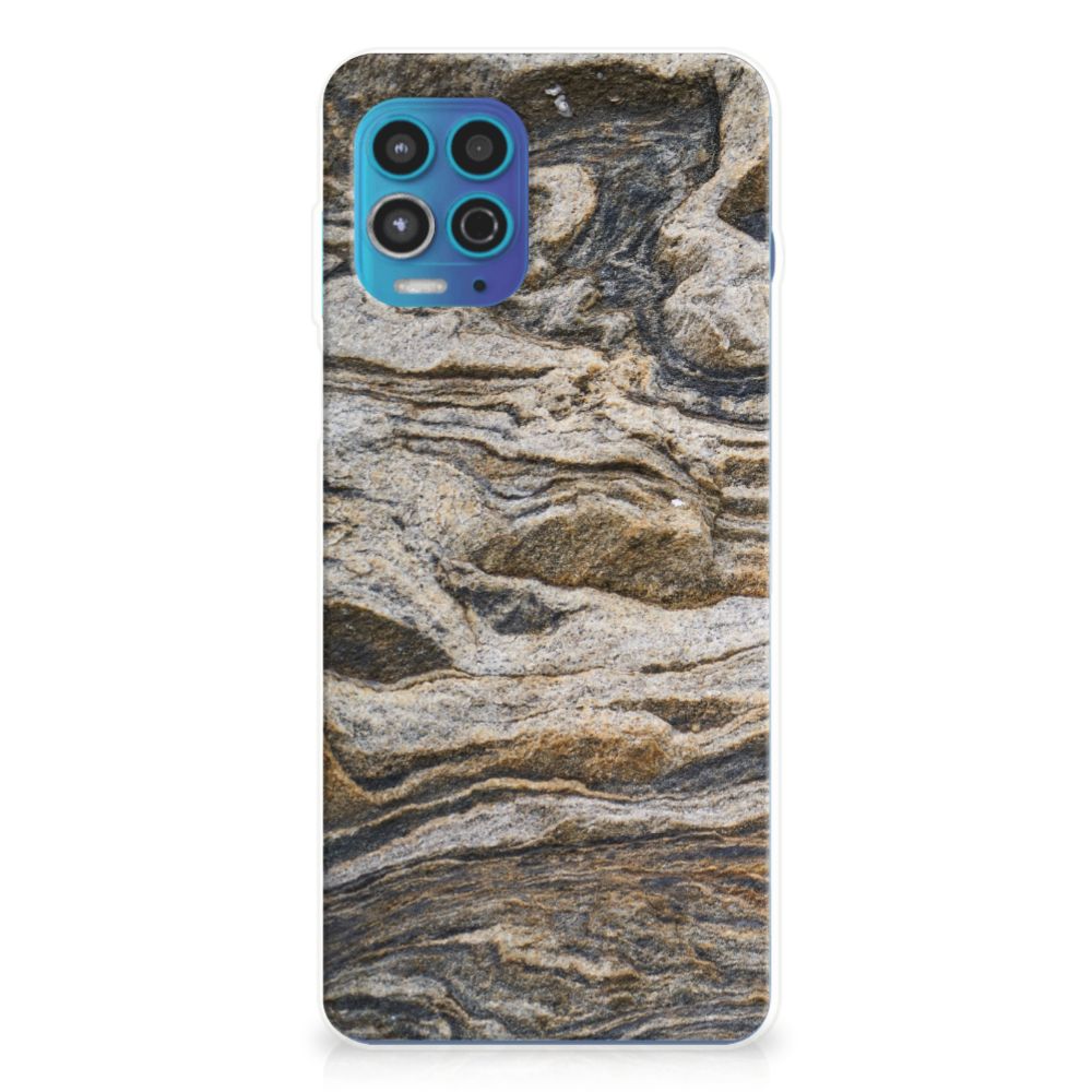 Motorola Moto G100 TPU Siliconen Hoesje Steen B2C Telecom