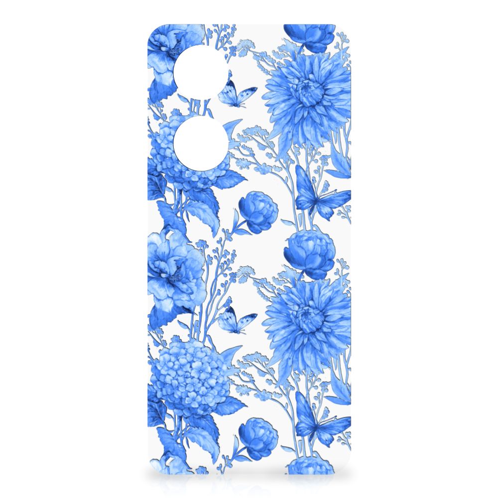 Case voor OPPO Reno8 T 5G Flowers Blue B2C Telecom
