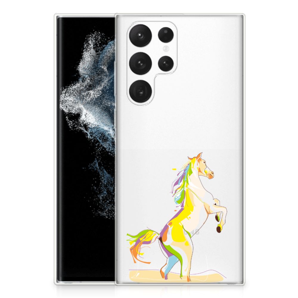 Samsung Galaxy S22 Ultra Telefoonhoesje met Naam Horse Color B2C Telecom