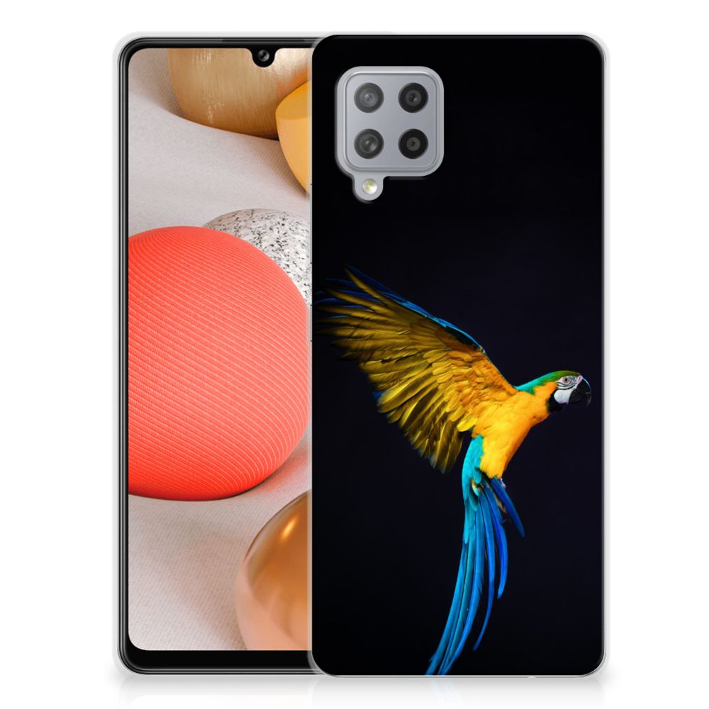 Samsung Galaxy A42 TPU Hoesje Papegaai