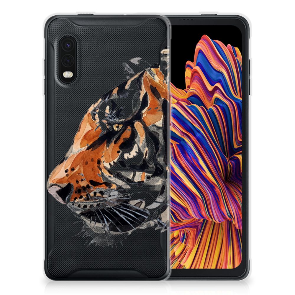 Hoesje maken Samsung Xcover Pro Watercolor Tiger B2C Telecom