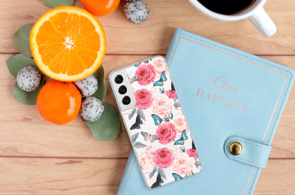 Samsung Galaxy S22 Plus TPU Case Butterfly Roses B2C Telecom
