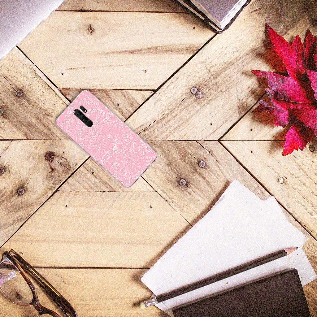 Xiaomi Redmi 9 TPU Case White Flowers B2C Telecom