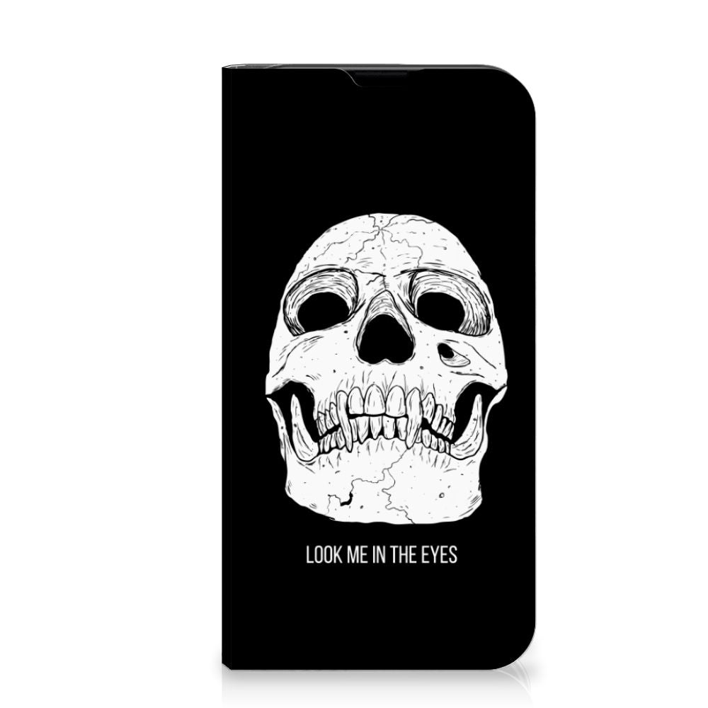Mobiel BookCase iPhone 13 Mini Skull Eyes - B2C Telecom