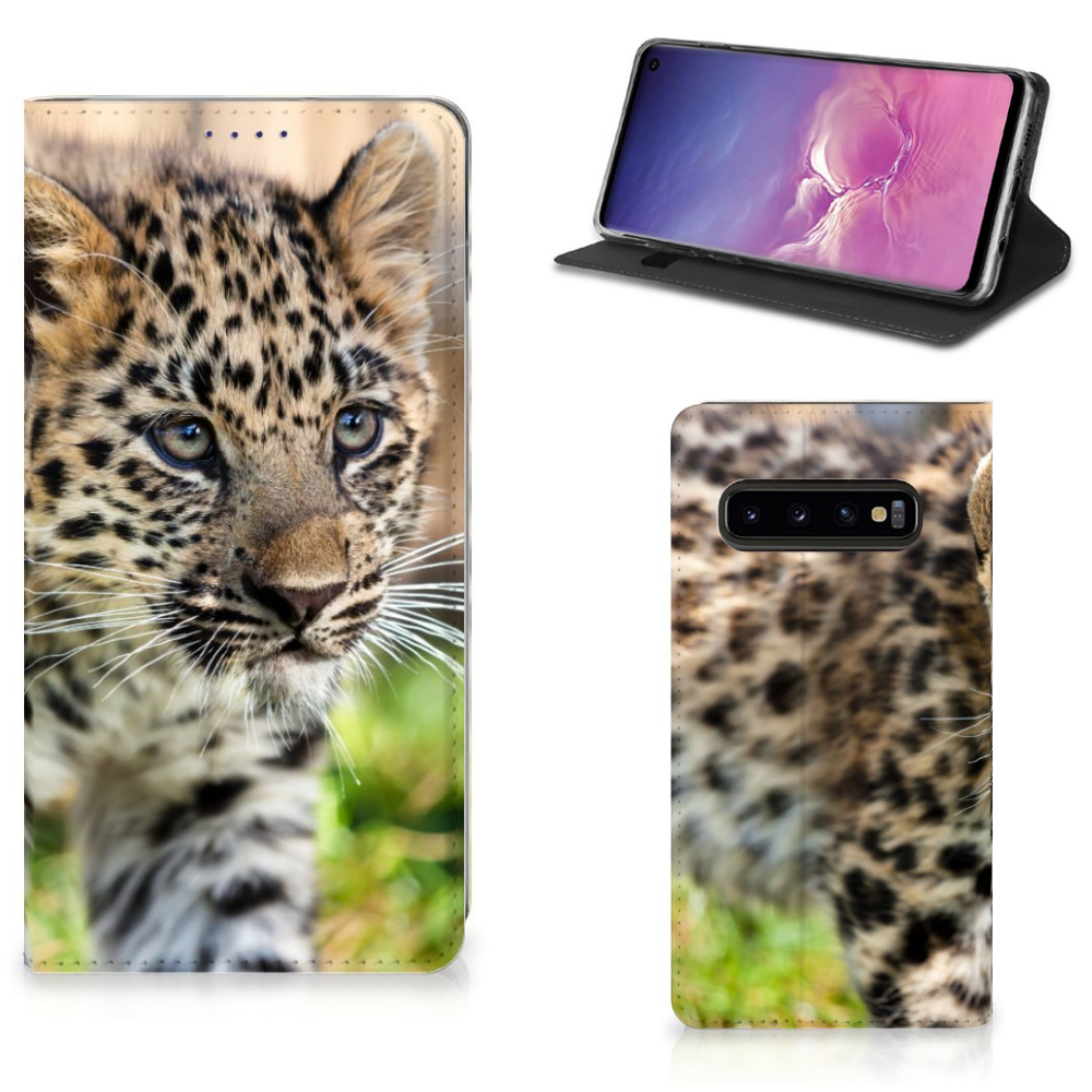 Samsung Galaxy S10 Hoesje maken Baby Luipaard