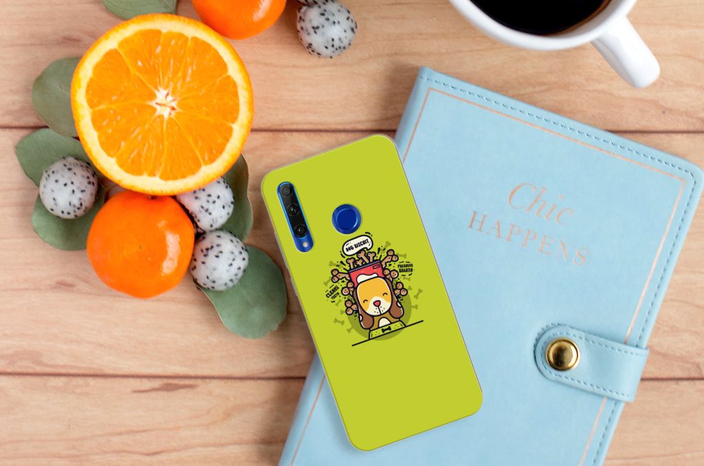 Honor 20 Lite Telefoonhoesje met Naam Doggy Biscuit