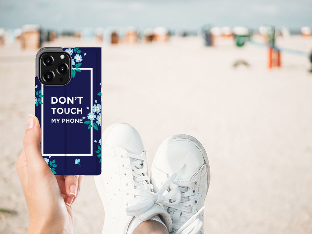 iPhone 13 Pro Design Case Flowers Blue DTMP - B2C Telecom