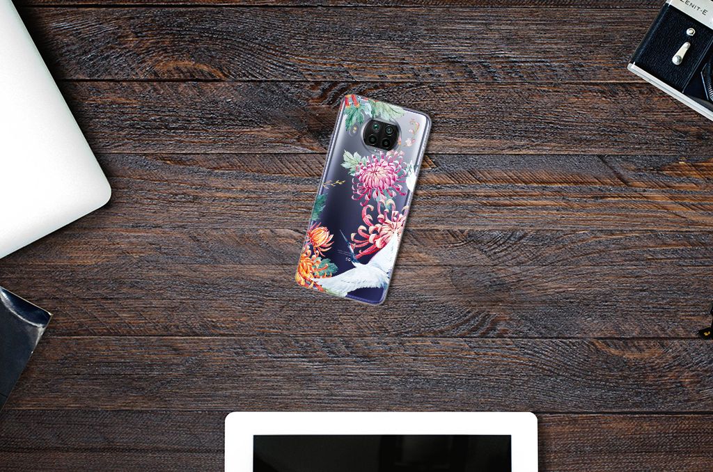 Xiaomi Mi 10T Lite TPU Hoesje Bird Flowers B2C Telecom